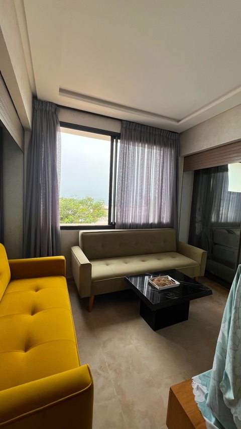Window-side seating area